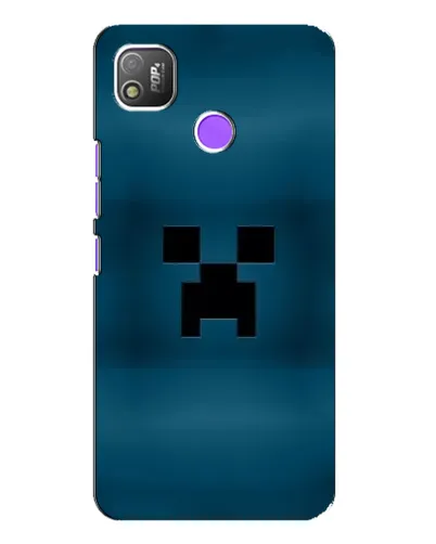 Чехол для TECNO POP 4 с картинкой «Крипер текстура»