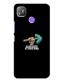 Чехол для TECNO POP 4 с картинкой «Алмазная кирка»