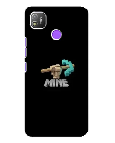 Чехол для TECNO POP 4 с картинкой «Алмазная кирка»