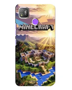 Чехол для TECNO POP 4 с картинкой «Minecraft панорама»