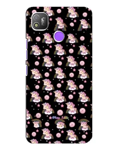 Чехол для TECNO POP 4 с картинкой «Magic Unicorn паттерн»