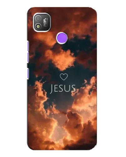 Чехол для TECNO POP 4 с картинкой «Сияние Имени Jesus»