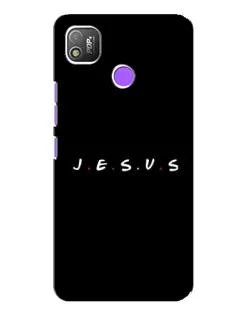 Чехол для TECNO POP 4 с картинкой «Точки веры J.E.S.U.S.»