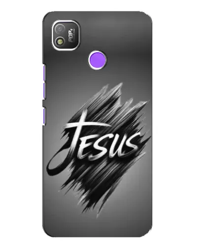 Чехол для TECNO POP 4 с картинкой «Надпись Jesus Graffiti»