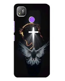 Чехол для TECNO POP 4 с картинкой «Голубь и Свет»