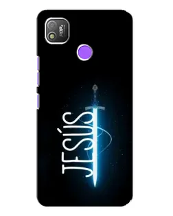 Чехол для TECNO POP 4 с картинкой «Меч Духа Jesus»