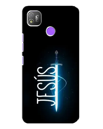 Чехол для TECNO POP 4 с картинкой «Меч Духа Jesus»