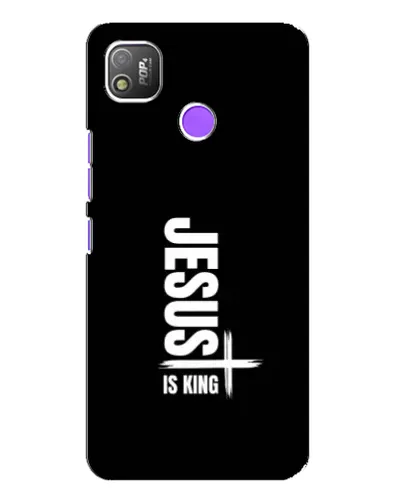 Чехол для TECNO POP 4 с картинкой «Вертикаль веры Jesus»