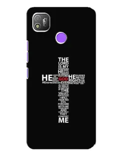 Чохол для TECNO POP 4 з картинкою «Текстовий хрест»