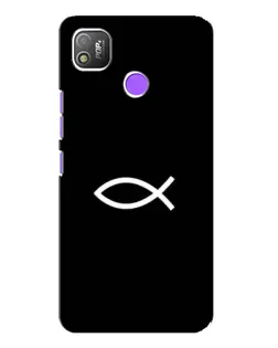 Чохол для TECNO POP 4 з картинкою «Символ риби Jesus»