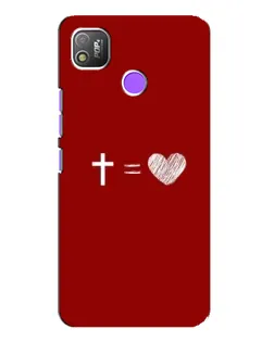 Чохол для TECNO POP 4 з картинкою «Рівняння любові»
