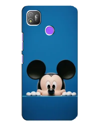 Чехол для TECNO POP 4 с картинкой «Микки выглядывает»
