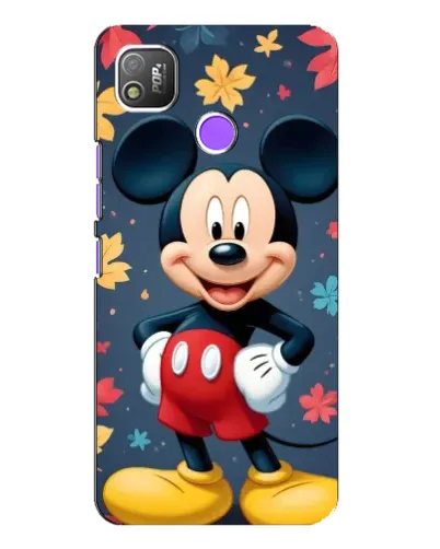 Чехол для TECNO POP 4 с картинкой «Осенний Mickey Mouse»