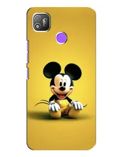 Чехол для TECNO POP 4 с картинкой «Микки на желтом»