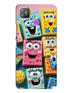 Чехол для TECNO POP 4 с картинкой «Цветные губки»