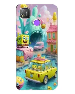 Чехол для TECNO POP 4 с картинкой «Монстр-трак приключения»