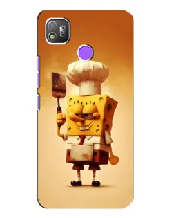 Чехол для TECNO POP 4 с картинкой «Губка Боб повар»