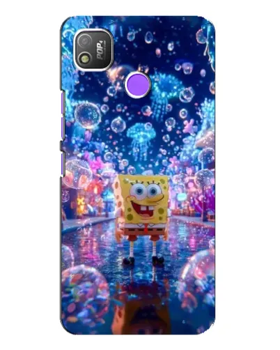 Чехол для TECNO POP 4 с картинкой «Неоновый океан»
