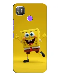 Чехол для TECNO POP 4 с картинкой «Позитивный Губка Боб»
