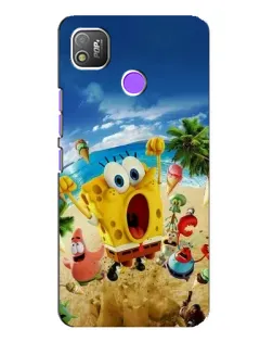 Чехол для TECNO POP 4 с картинкой «Развлечения на пляже»
