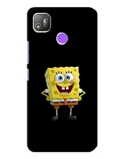 Чехол для TECNO POP 4 с картинкой «Классический Губка Боб»