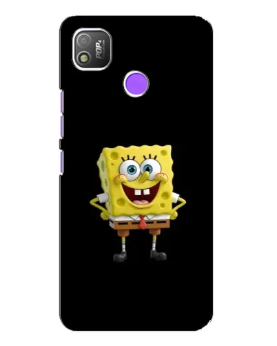 Чехол для TECNO POP 4 с картинкой «Классический Губка Боб»