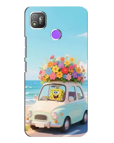 Чехол для TECNO POP 4 с картинкой «Автомобильное путешествие»