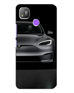Чехол для TECNO POP 4 с картинкой «Tesla Model S Look» Чехол для TECNO POP 4 с картинкой «Tesla Model S Look»