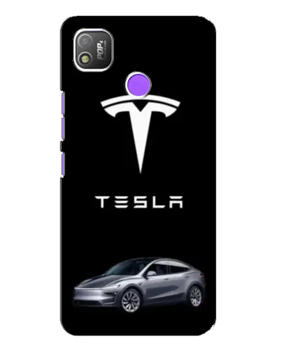 Чехол для TECNO POP 4 с картинкой «Tesla Model Y» Чехол для TECNO POP 4 с картинкой «Tesla Model Y»