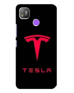 Чехол для TECNO POP 4 с картинкой «Tesla Red Logo»