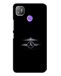 Чехол для TECNO POP 4 с картинкой «Mercedes — абстрактные линии»