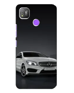 Чехол для TECNO POP 4 с картинкой «Mercedes AMG GT Silver»