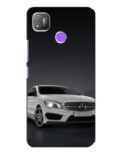 Чехол для TECNO POP 4 с картинкой «Mercedes AMG GT Silver»