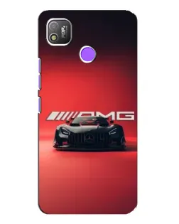 Чехол для TECNO POP 4 с картинкой «Mercedes AMG — красная линия»