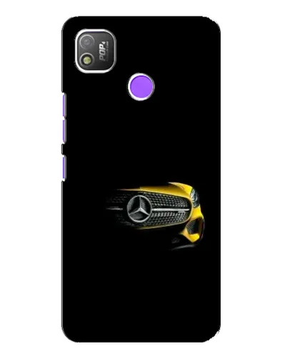 Чехол для TECNO POP 4 с картинкой «Mercedes — ретро стиль»