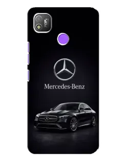 Чехол для TECNO POP 4 с картинкой «Mercedes — решетка радиатора»