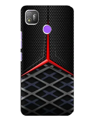 Чехол для TECNO POP 4 с картинкой «Mercedes Carbon Grid»