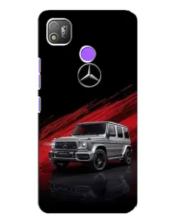 Чехол для TECNO POP 4 с картинкой «Mercedes G-Class красный»