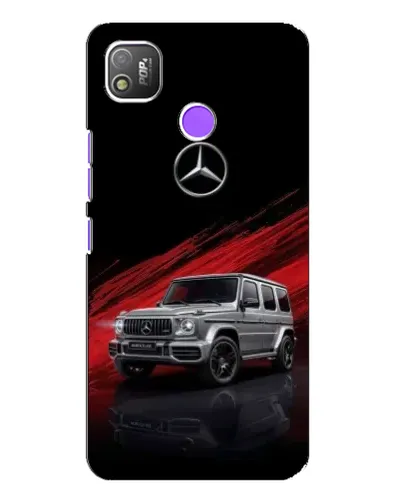 Чехол для TECNO POP 4 с картинкой «Mercedes G-Class красный»