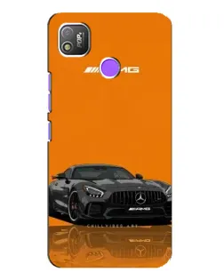 Чехол для TECNO POP 4 с картинкой «Оранжевый Mercedes AMG»