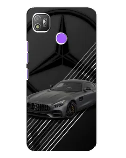 Чехол для TECNO POP 4 с картинкой «Mercedes AMG — графика»