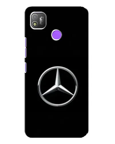Чехол для TECNO POP 4 с картинкой «Mercedes классический лого»