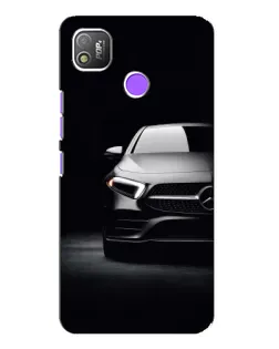 Чехол для TECNO POP 4 с картинкой «Свет фар Mercedes»
