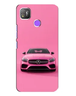 Чохол для TECNO POP 4 з картинкою «Рожевий Mercedes AMG»