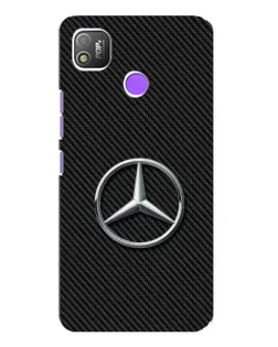 Чохол для TECNO POP 4 з картинкою «Карбоновий Mercedes стиль»