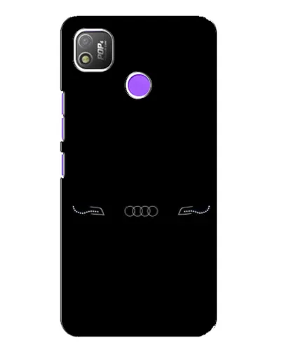 Чехол для TECNO POP 4 с картинкой «Audi — световой подпись»