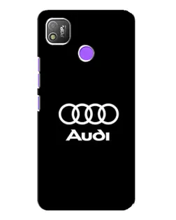 Чехол для TECNO POP 4 с картинкой «Классическое лого Audi»