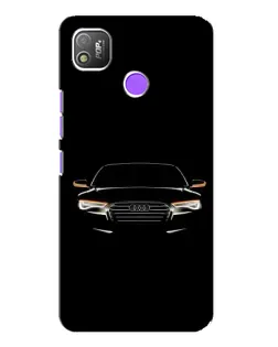 Чехол для TECNO POP 4 с картинкой «Audi — ночной контур»