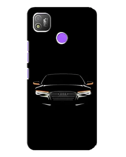 Чехол для TECNO POP 4 с картинкой «Audi — ночной контур»