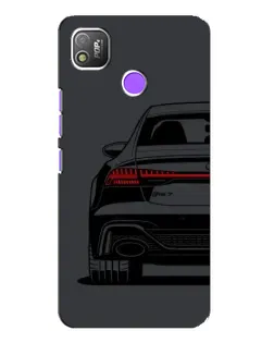Чехол для TECNO POP 4 с картинкой «Задняя часть Audi — арт»